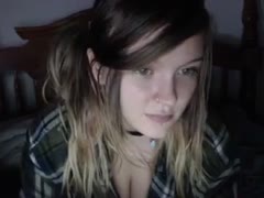 Awesome blonde haired fascinating legal age teenager made my face hole water with her large melons